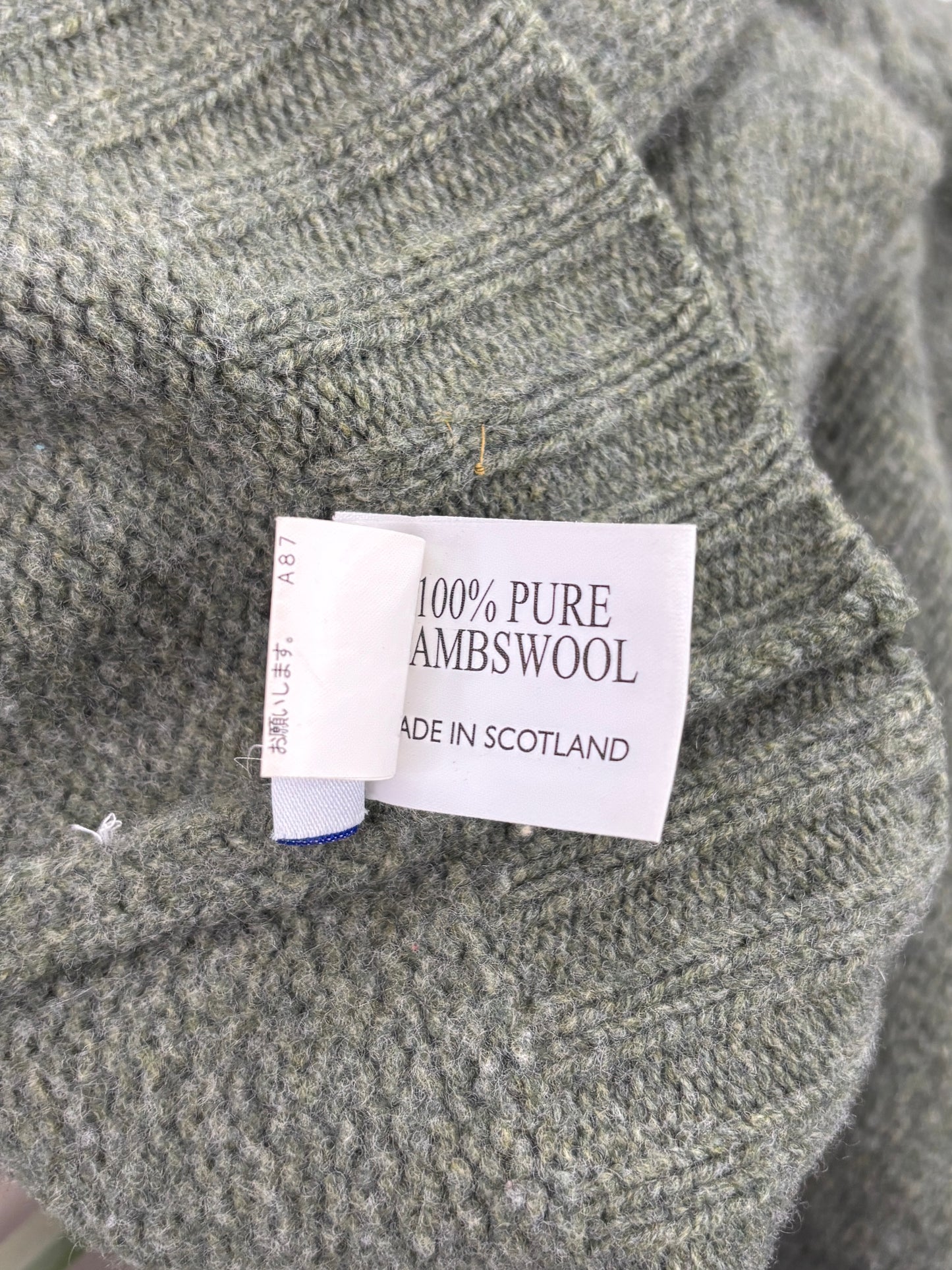 1990s Lamb wool brushed knit