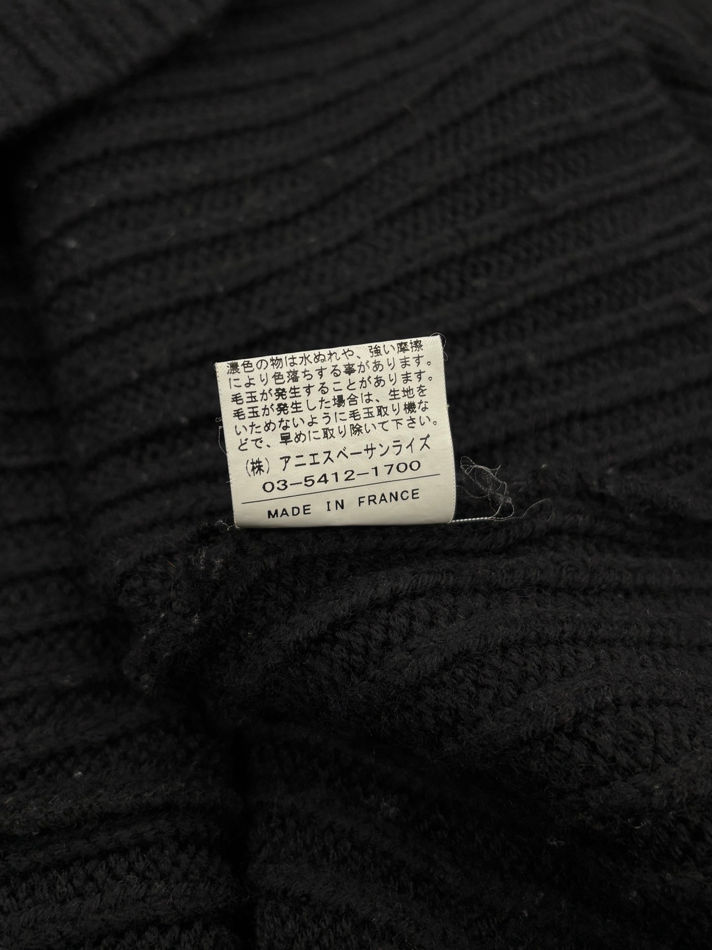 1990s Rib high-neck knit