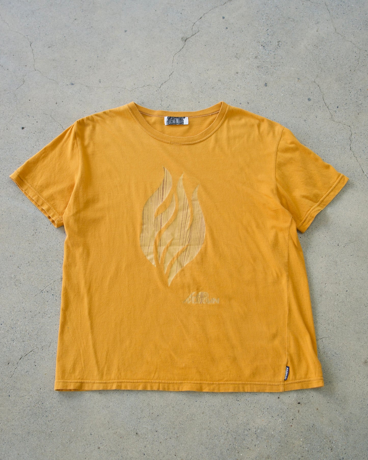 1998ss Fire graphic designed T-shirt