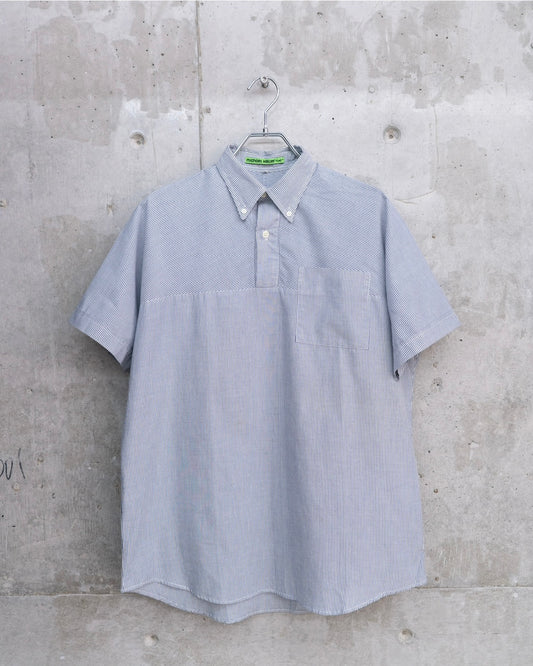michael keller stripe half sleeve shirts