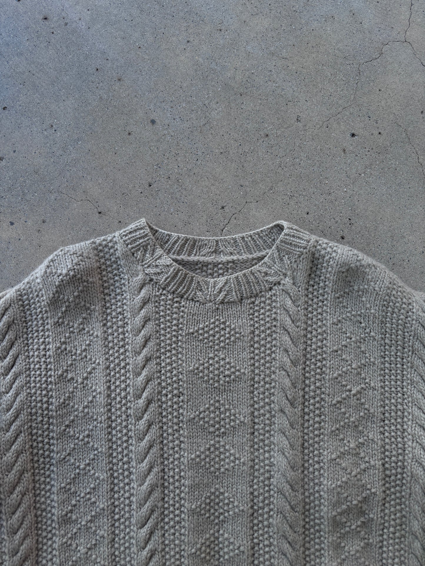 circaLate1980s meticulous loomed  jumper