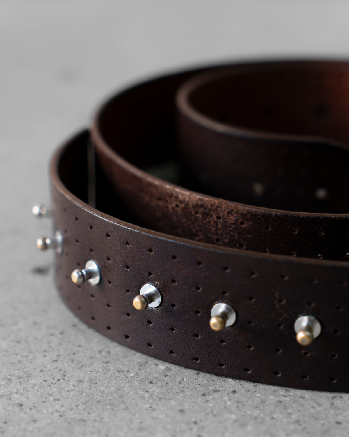 Punched Leather Belt