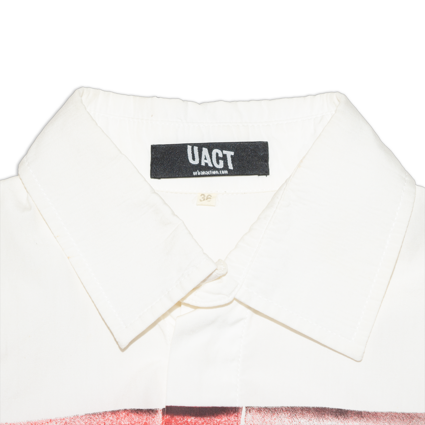 ”UACT” anarchic design short -sleeved shirt