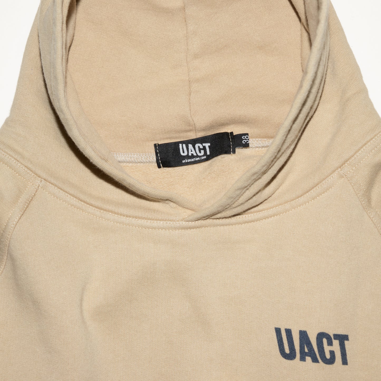 "UACT" Stamped graphic design parka