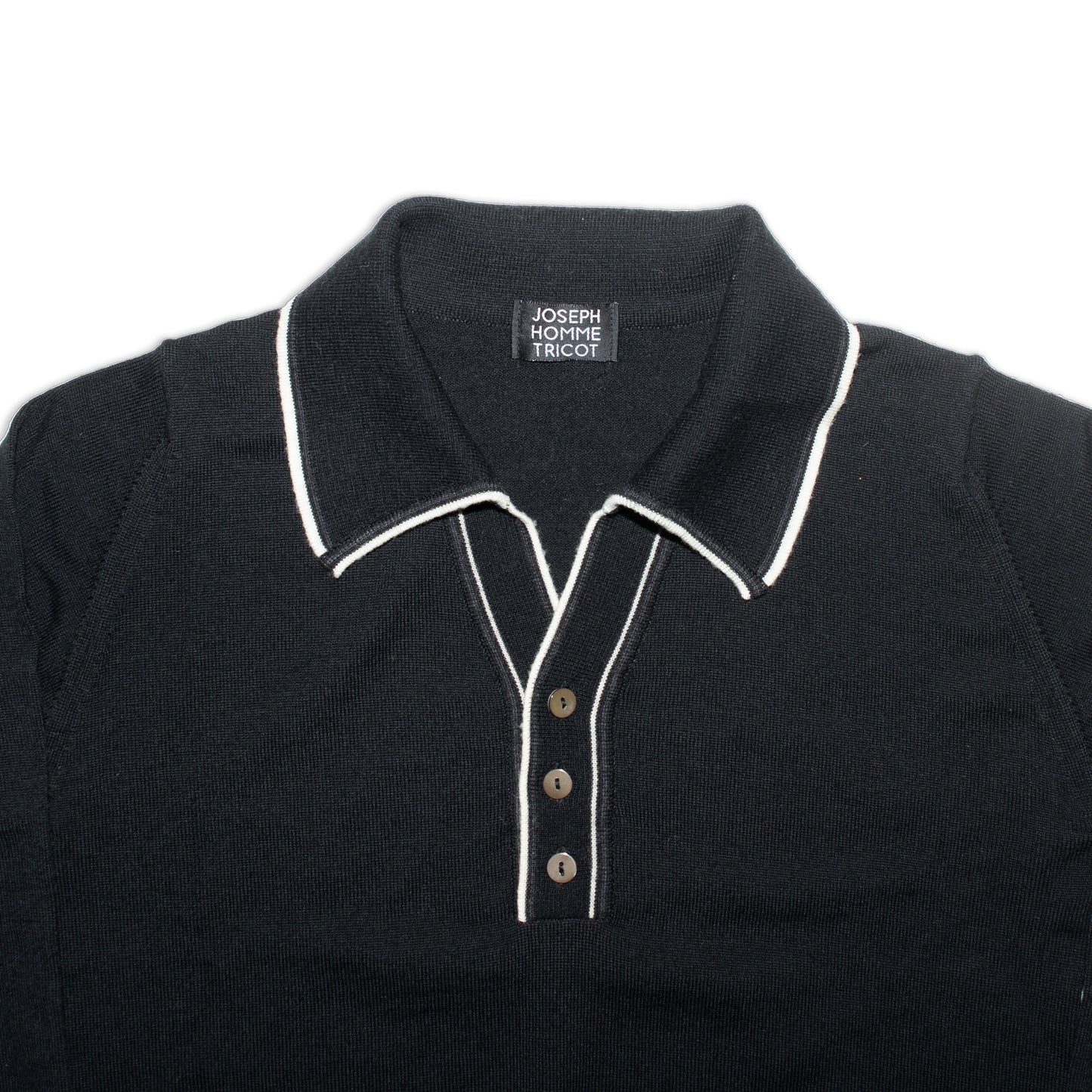 1990s V-neck high gauge sweater with collar