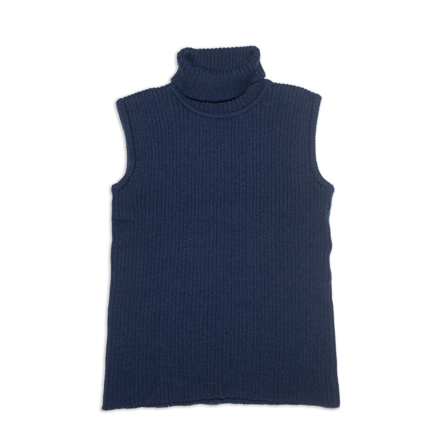 late1980s-early1990s High-neck sleeveless knit