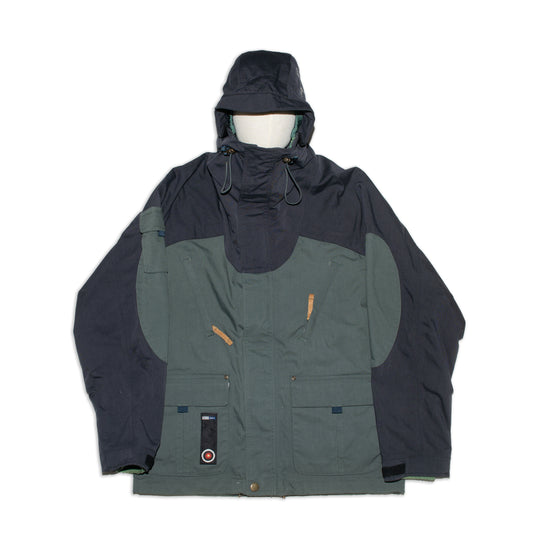 2001s Snow mountain jacket with graffic on food-side