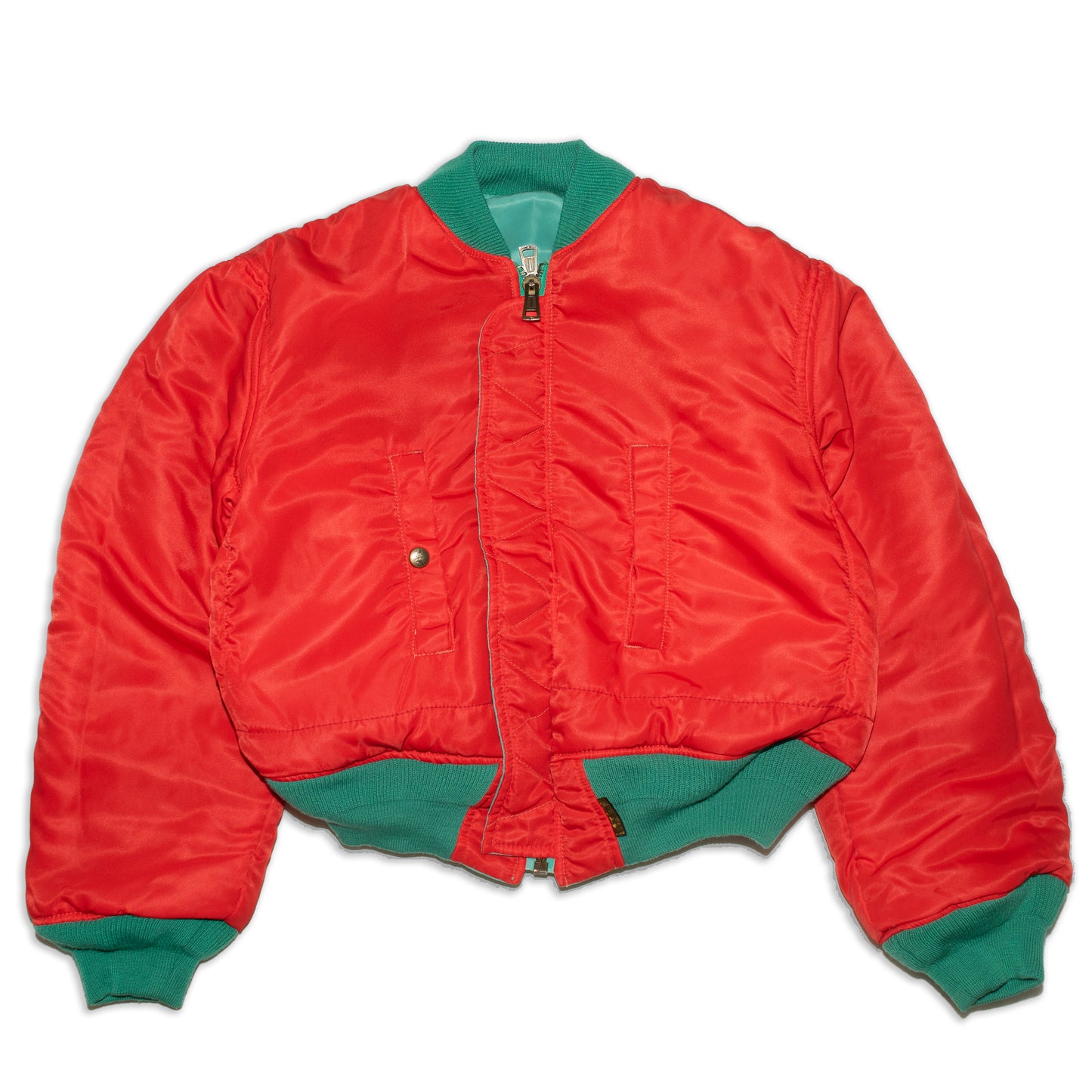 1980s Reversible nylon puffy bomber jacket