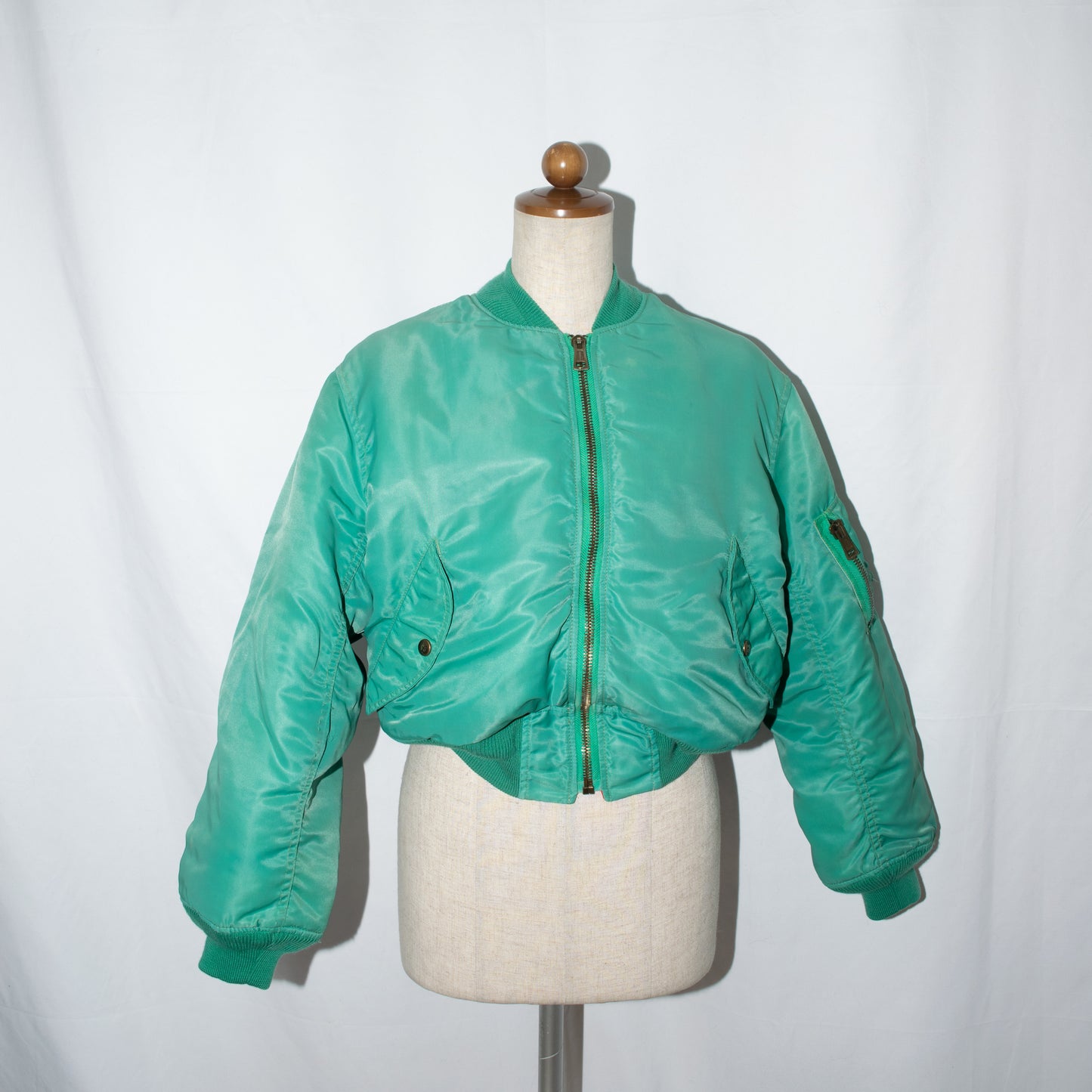 1980s Reversible nylon puffy bomber jacket