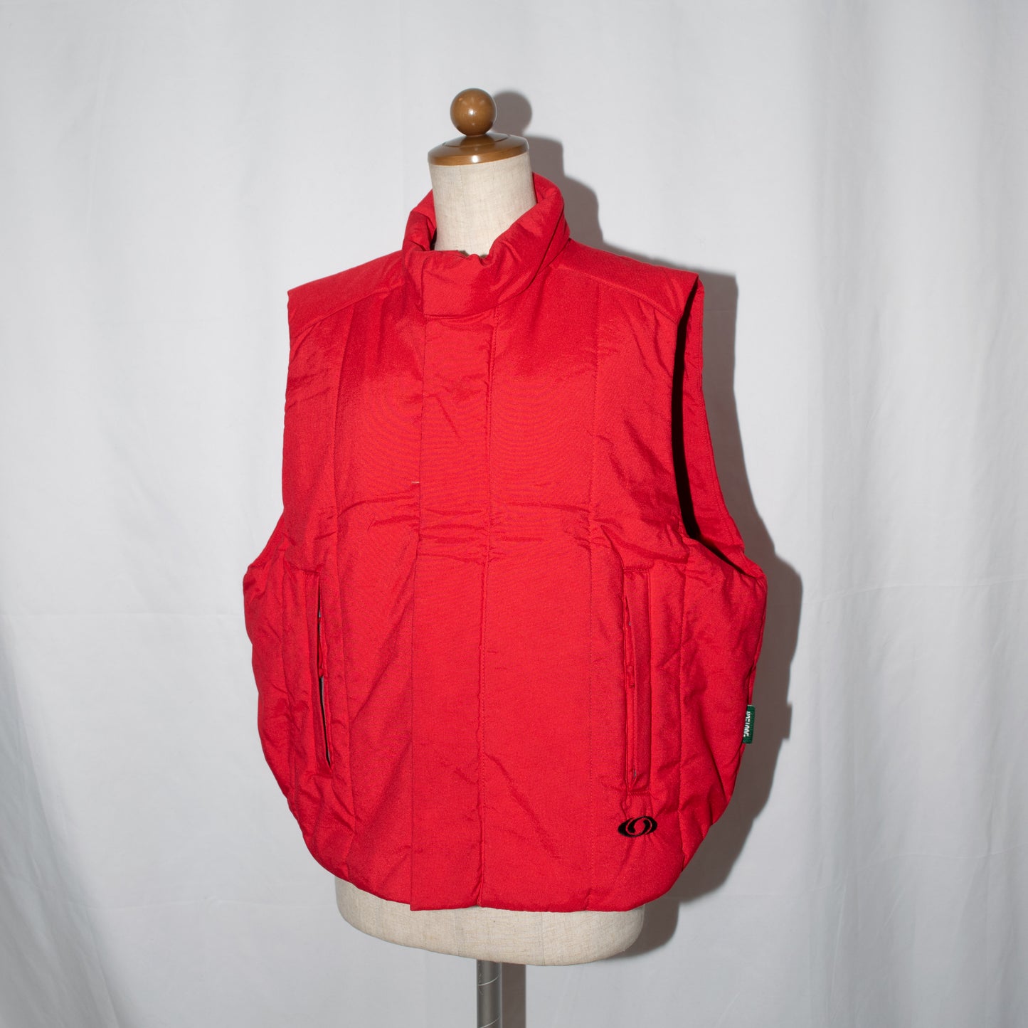 1997s Nylon puffy wide vest