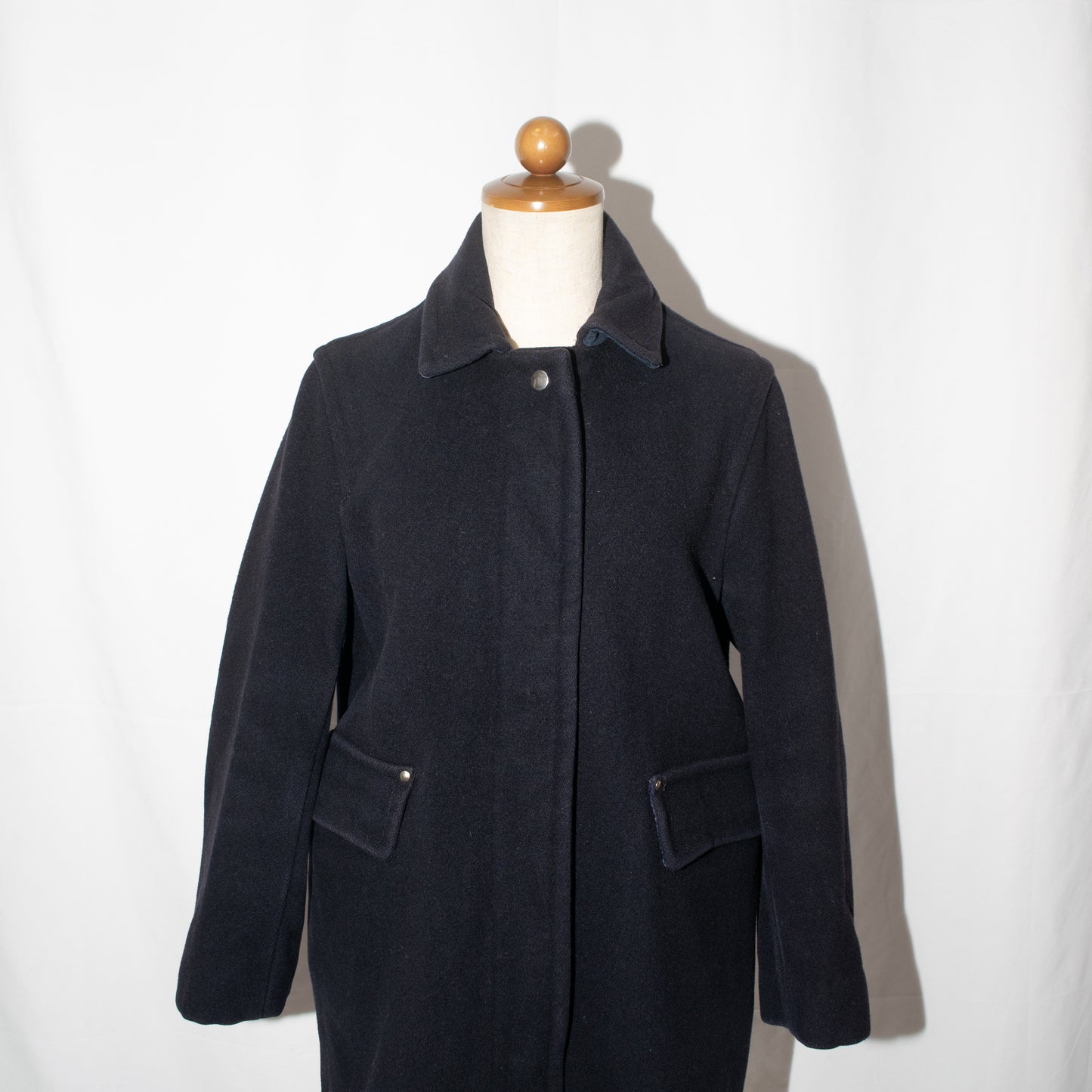 late1980−90s A-line silhouette transformation coat