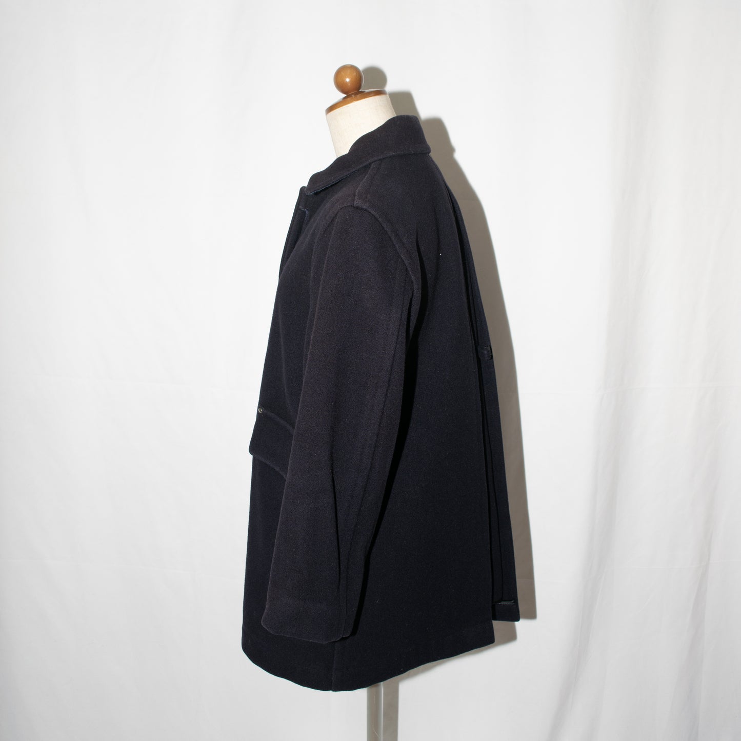 late1980−90s A-line silhouette transformation coat