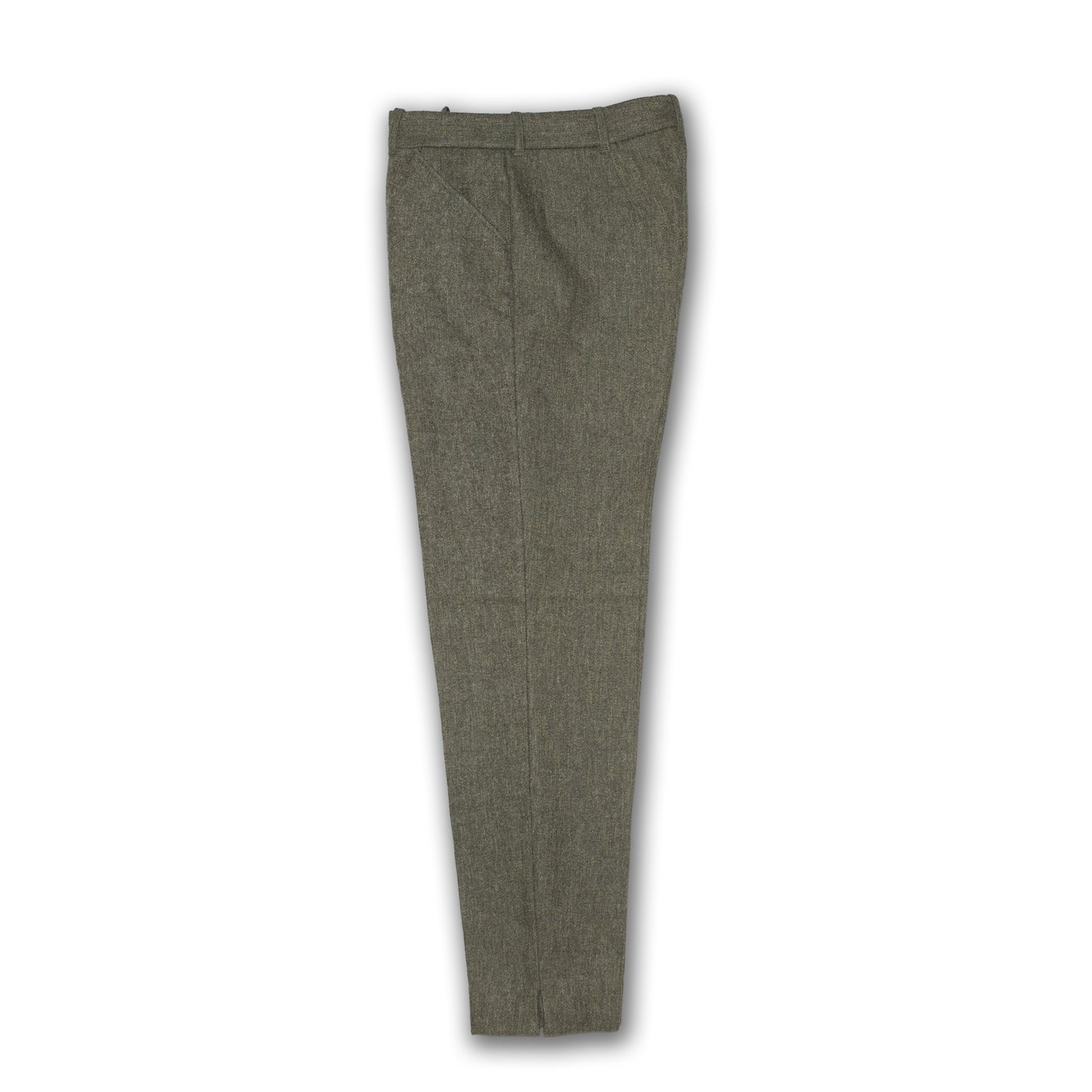 Mid1990s  wool cotton side-slit tapered trousers