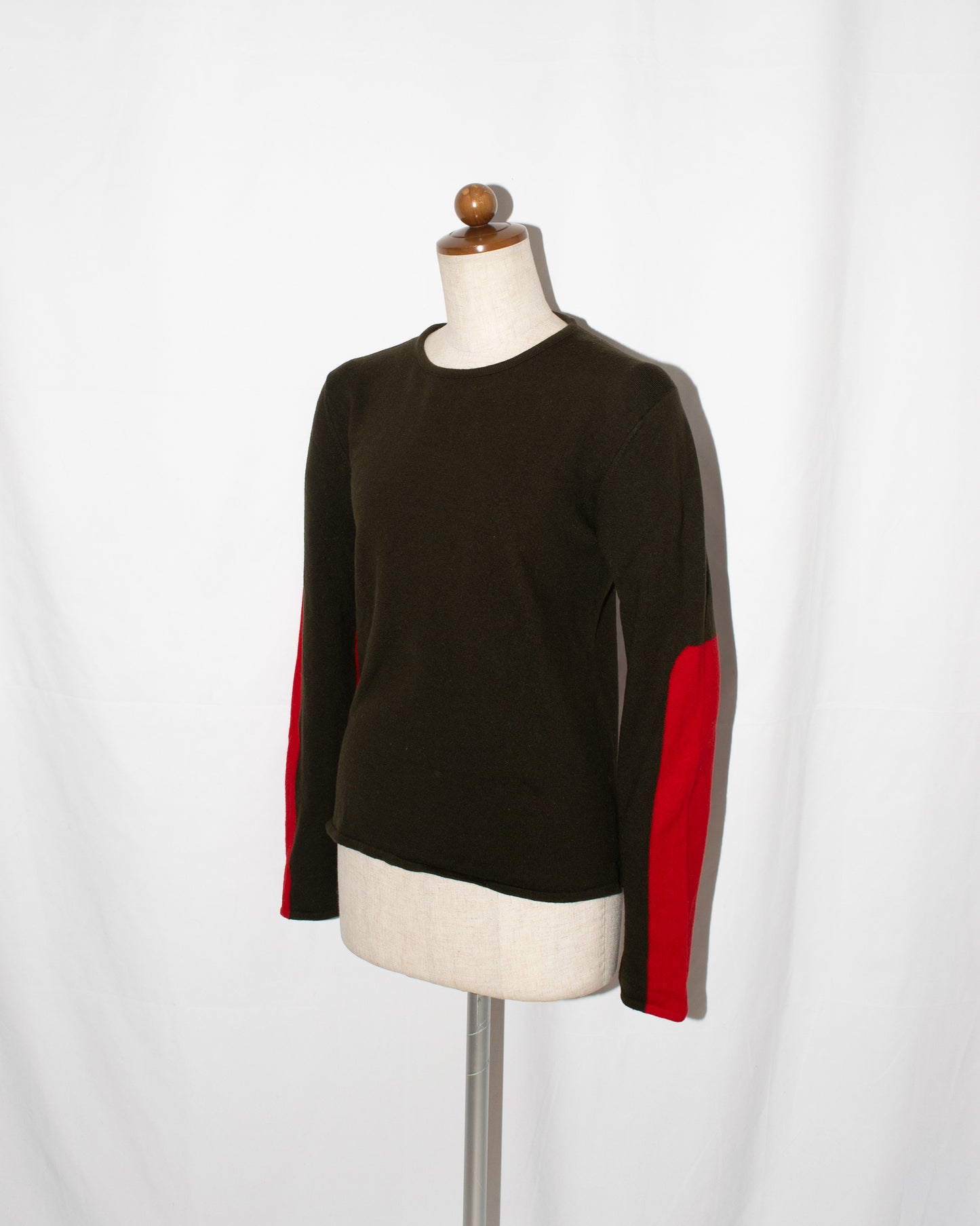 Early2000s Side slits high gauge knit with sleeve switching