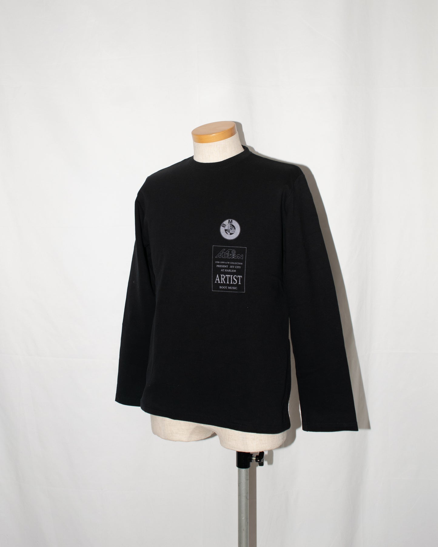 1998A/W "PRESENT JET CITY" long-sleeved live-staff sweat shirt