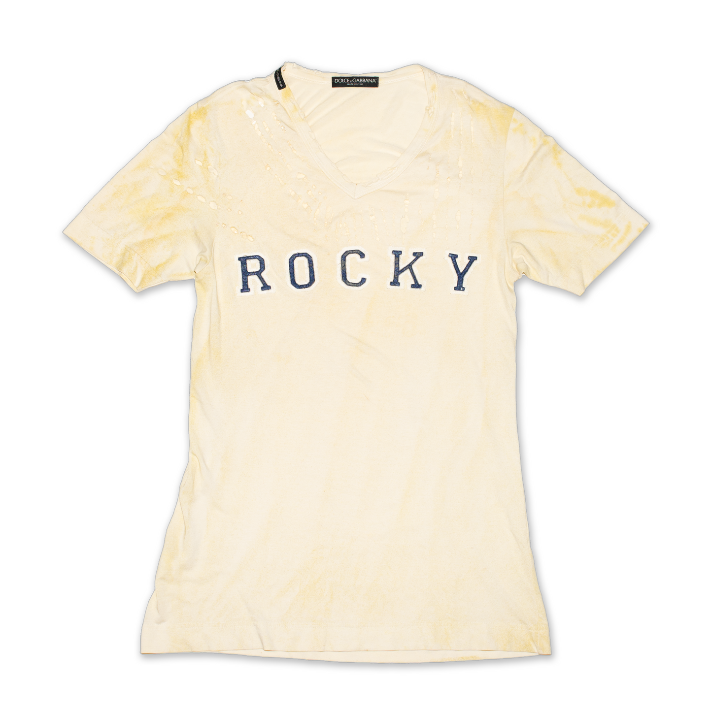 2002S/S"ROCKY"Destroy modified T-shirt