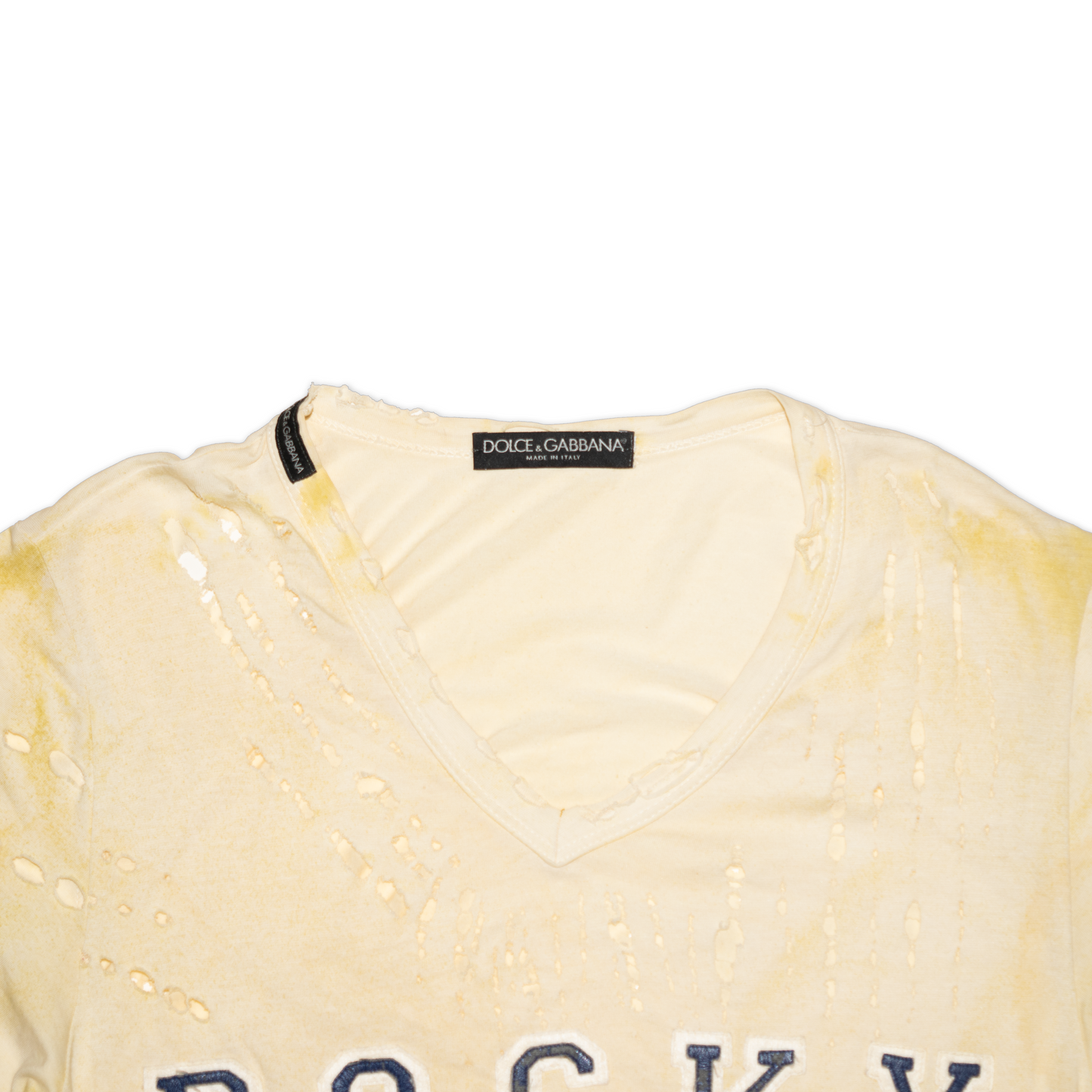 2002S/S"ROCKY"Destroy modified T-shirt