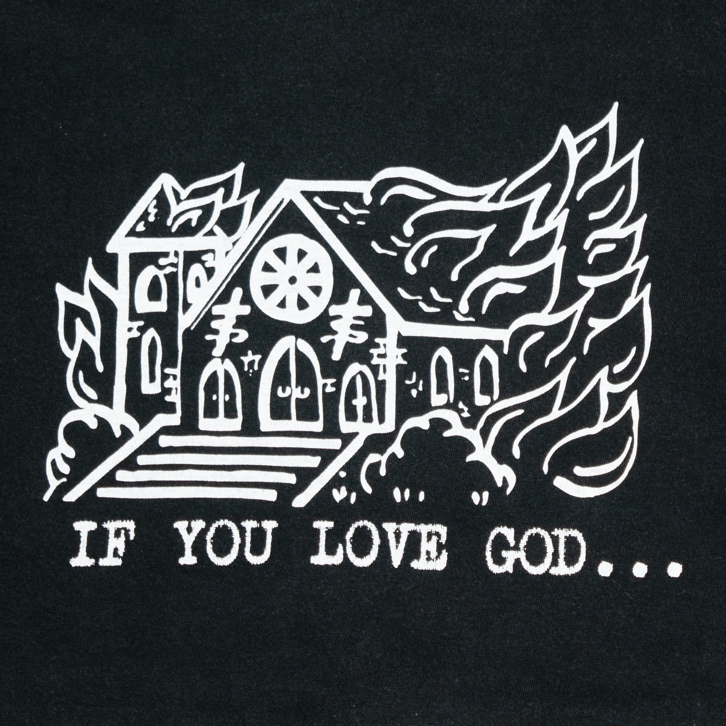 2002a/w魔女期 "IF TOU LOVE GOD..." T-shirt