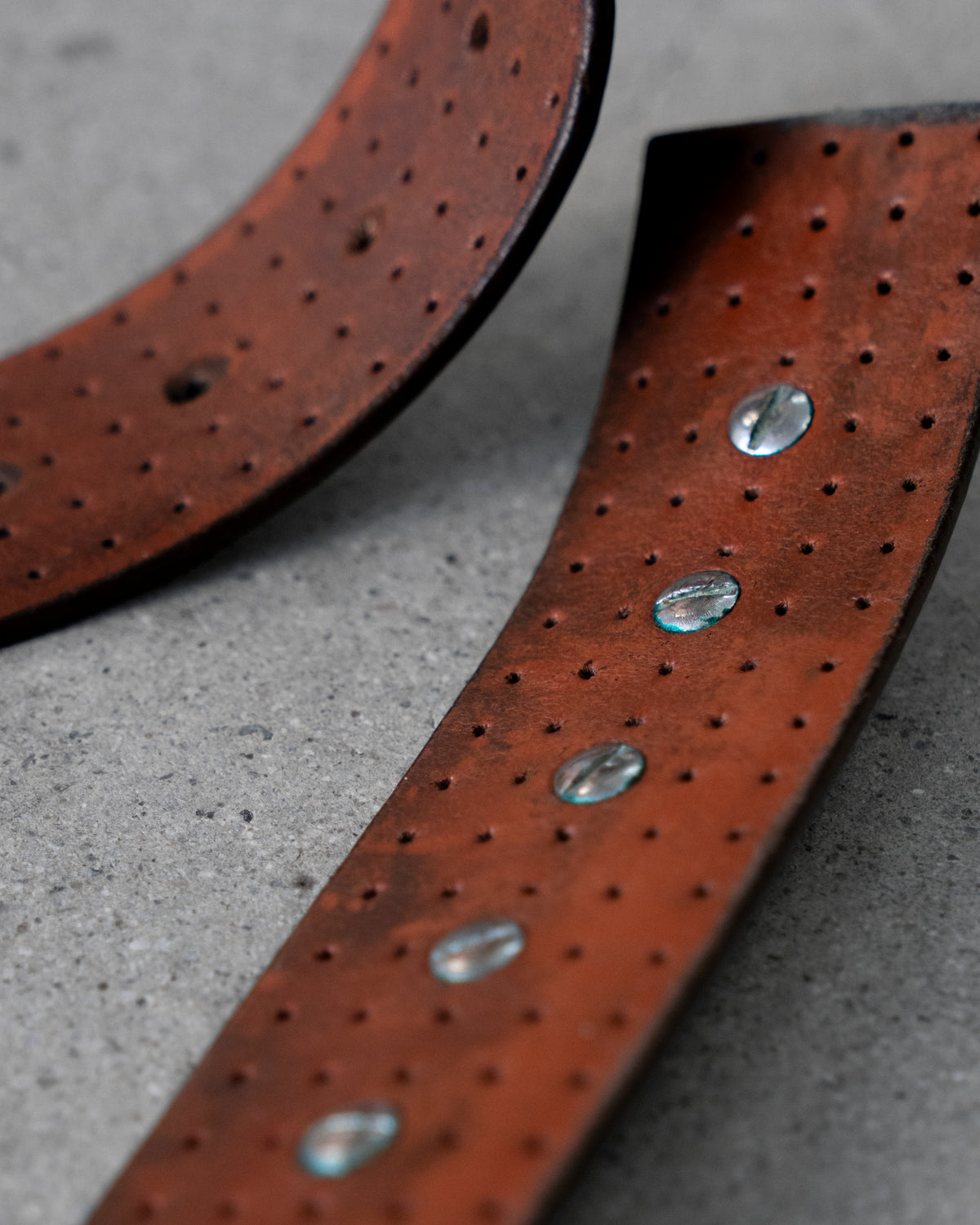 Punched Leather Belt