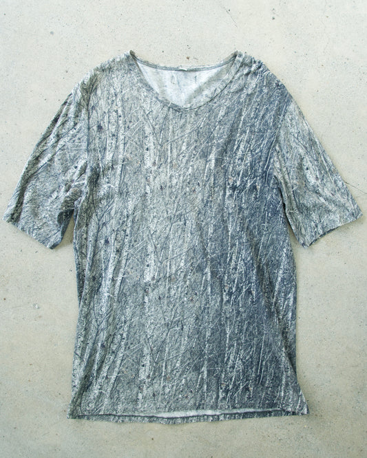 Early2000s Tree-camo V-neck tee