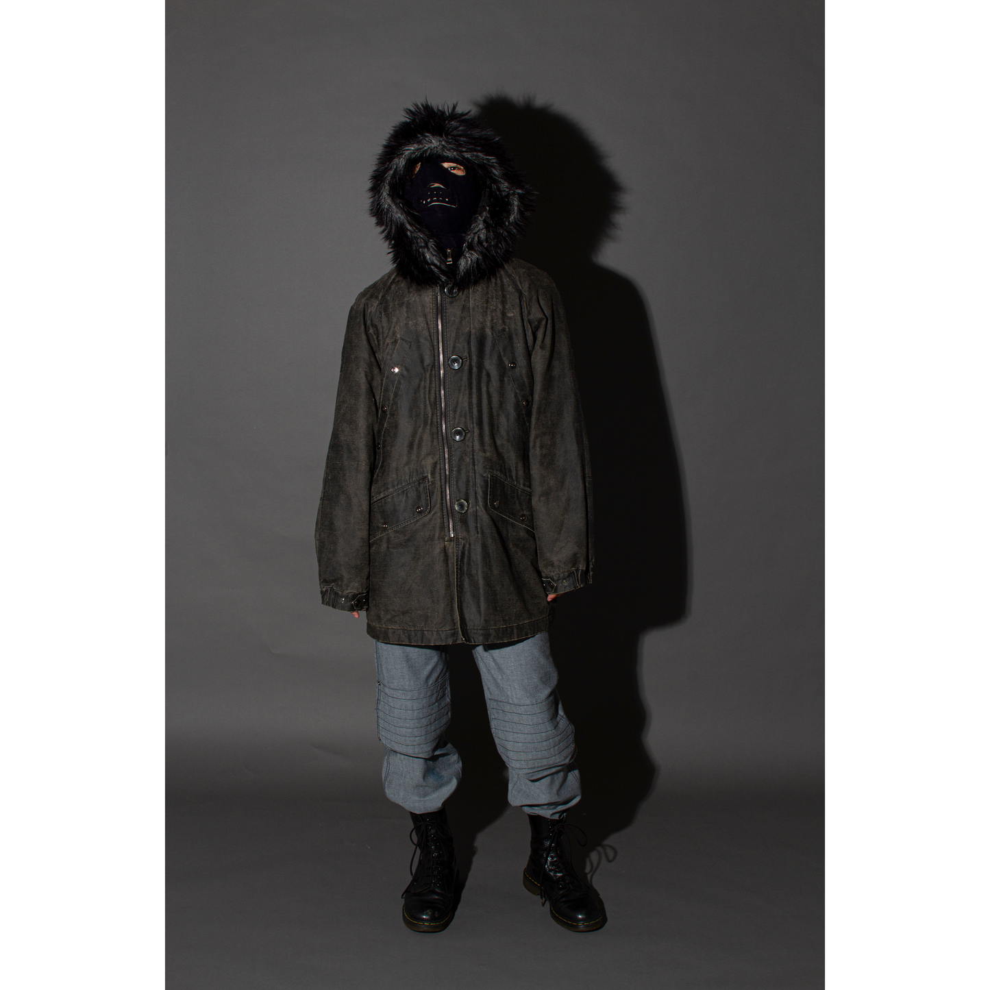 2002a/w mods coat with full fur