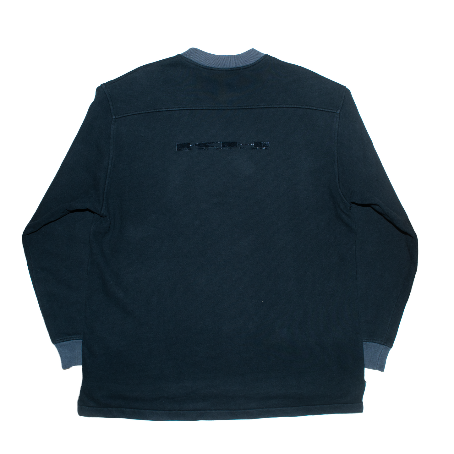 1990s Logo sweat shirt with side-slit