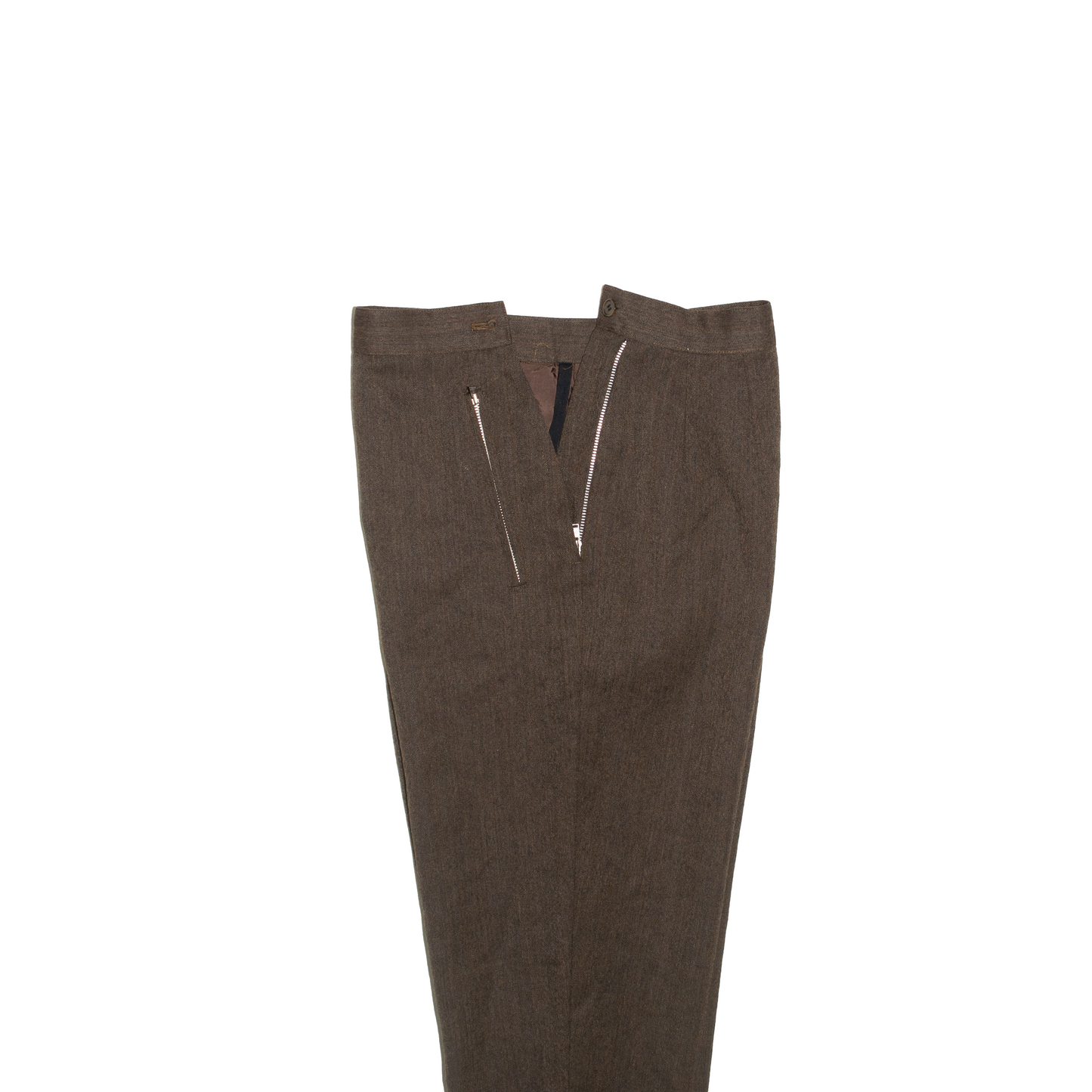 1980s tapered side-zipped trousers