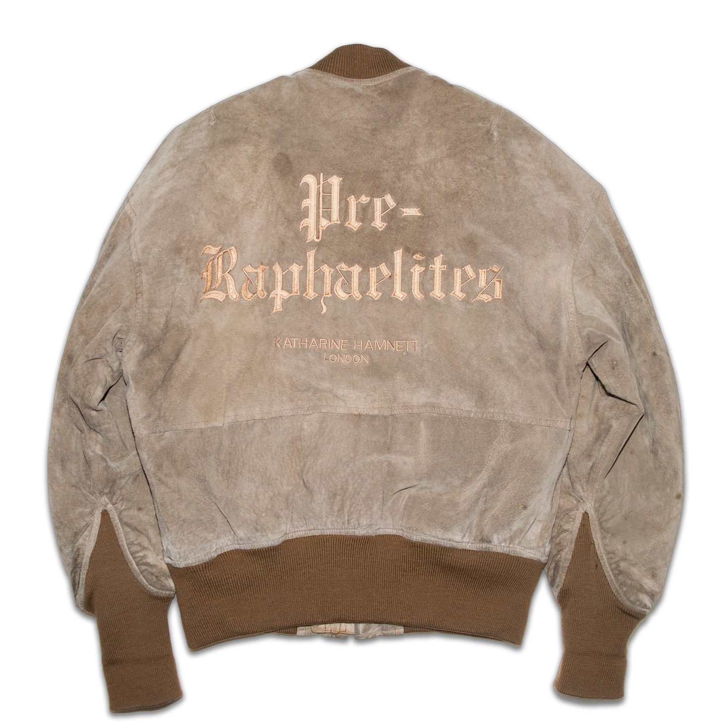 1988A/W"Pre-Rapaelites" Suede bomber jacket