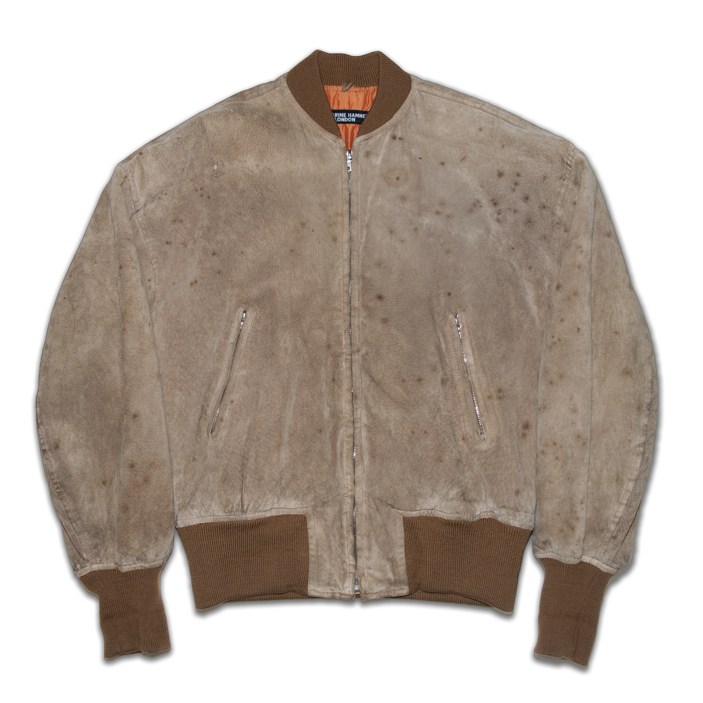 1988A/W"Pre-Rapaelites" Suede bomber jacket