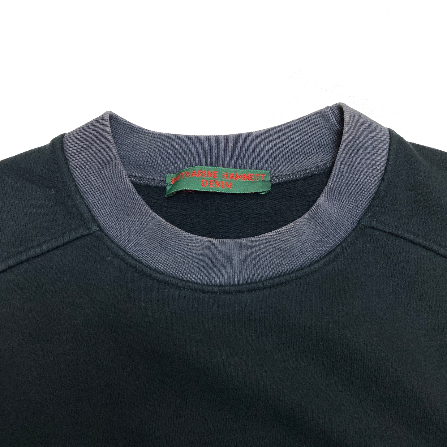 1990s Logo sweat shirt with side-slit